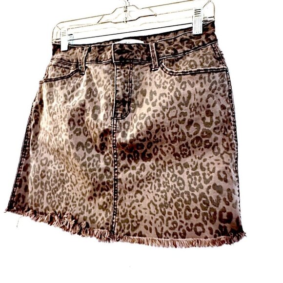 Mudd Leopard Print Skirt Size 9 - Picture 2 of 5